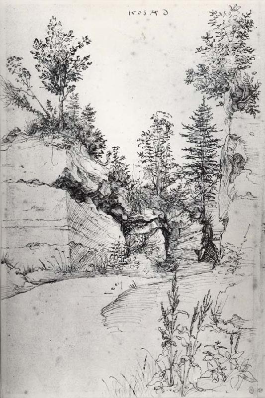 Albrecht Durer Exit from a Quarry oil painting image